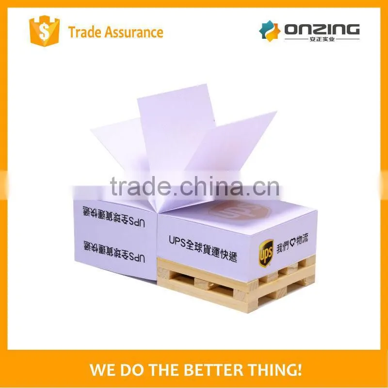 Non sticky woodfree paper 4 sides custom printing cube notepad