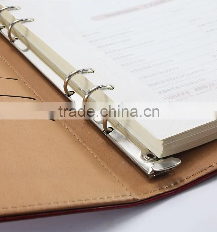 Plaro notebook with pen leather portfolio custom logo