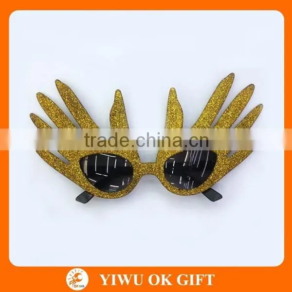 Funky Hand Palm Party Sunglasses Sparkling Party Glasses