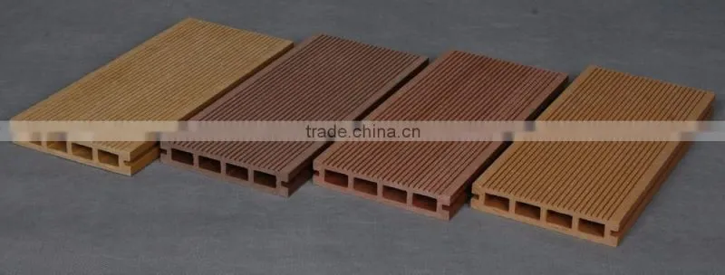 European style Wood-Plastic Composite Flooring Technics composite decking with uv resistance