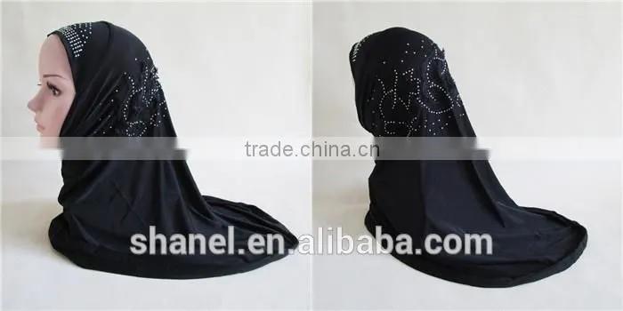 high quality wholesale rhinestones muslim women scarf hijab scarf