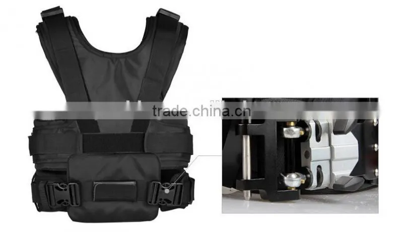 Factory supply LAING merlin arms dslr camera stabilizer steadycam with carbon fiber sled loading 8kg camera