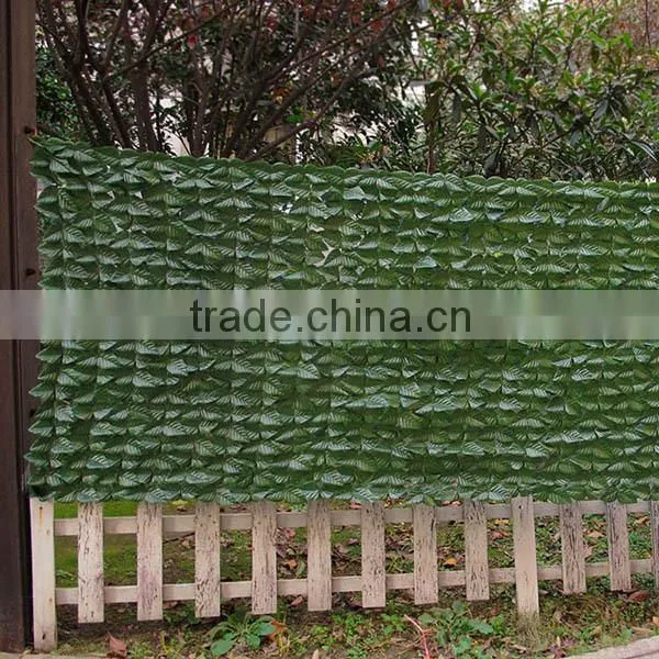 HDPE material plastic leaf fence for garden fence decoration