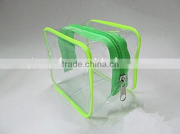 Clear transparent pvc clear luxury cosmetic bag