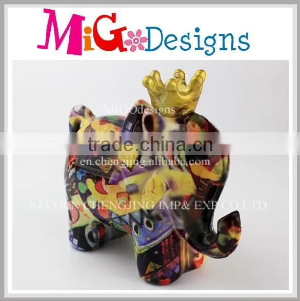 2014 lovely elephant shape custom money box
