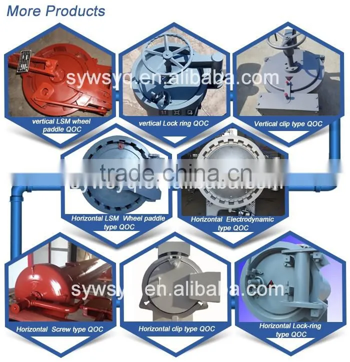 LSM wheel paddle clamp closure engineering door