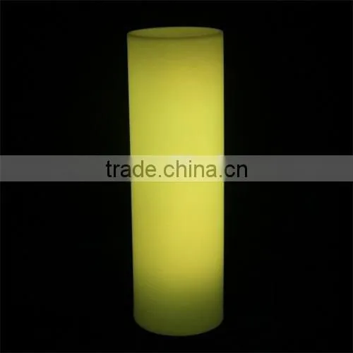 Color change large LED plastic cylinder with remote control