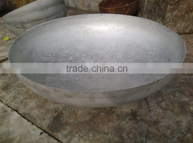 Chinese supply BEST PRICE ASME cold stamping steel dished head for tank end head