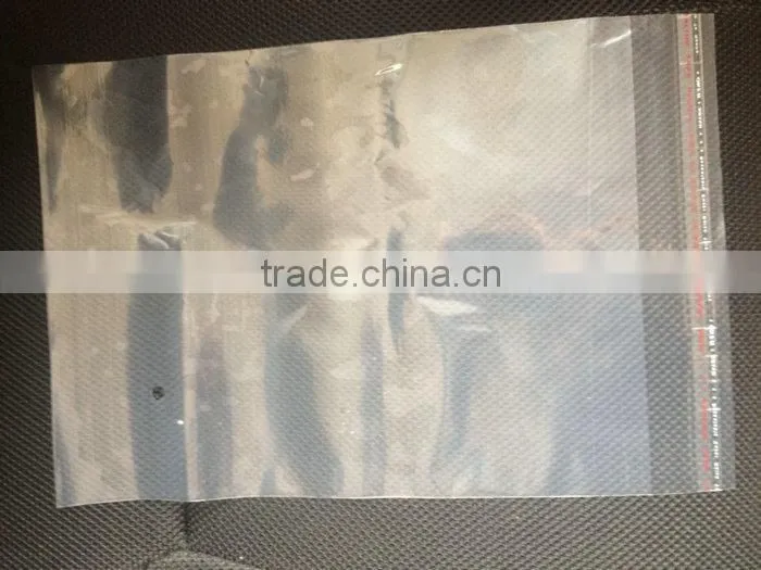 2015 customized clear high quality pe plastic gift bag