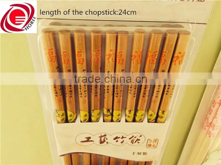 Japanese carbonated bamboo reusable chopsticks for wholesale