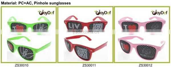 The wholesale high quality cheap natural price eco-friendly pinhole sunglasses