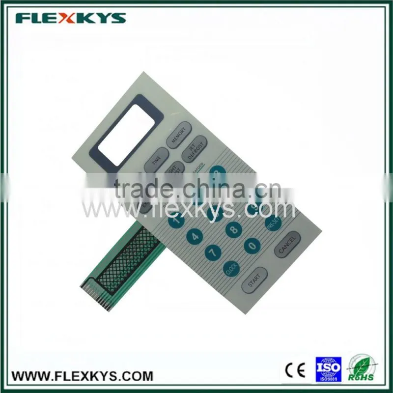 Factory supply membrane switch for micro oven