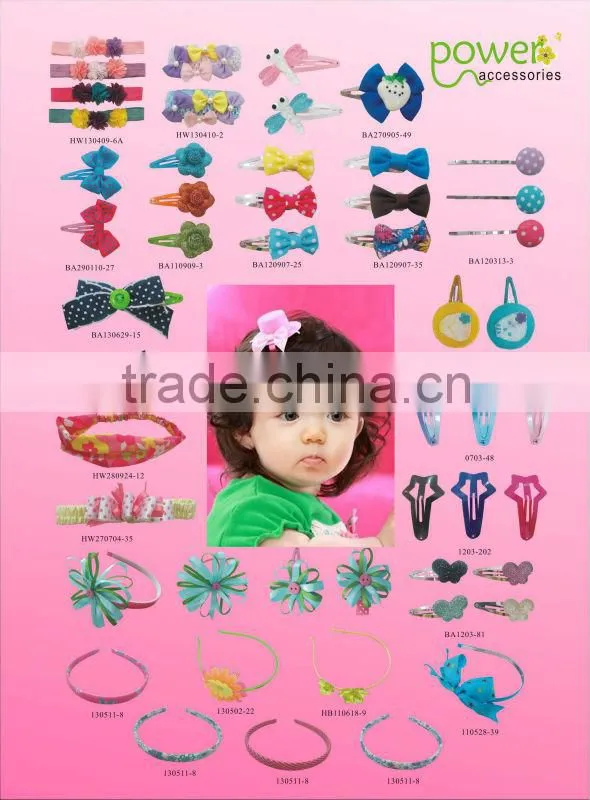 2014 kids hair accessories stretch elastic headband