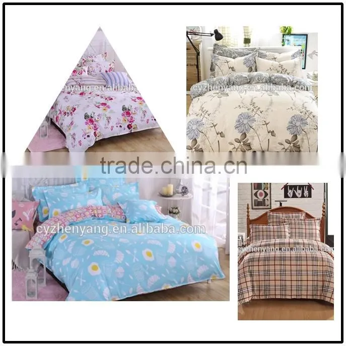 100% polyester fabric brushed frbric with floral printing for bedsheet home textile