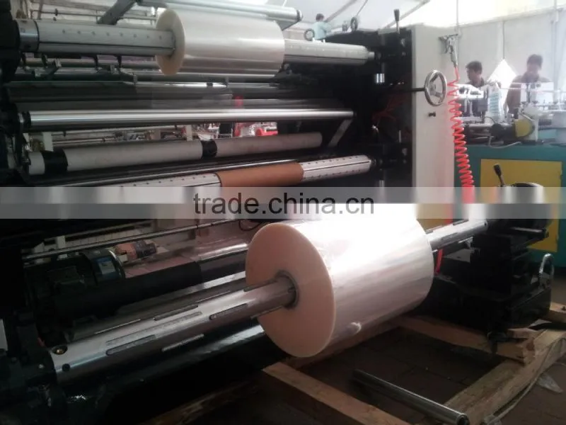 Automatic Vertical PE PET PVC film slitting machine