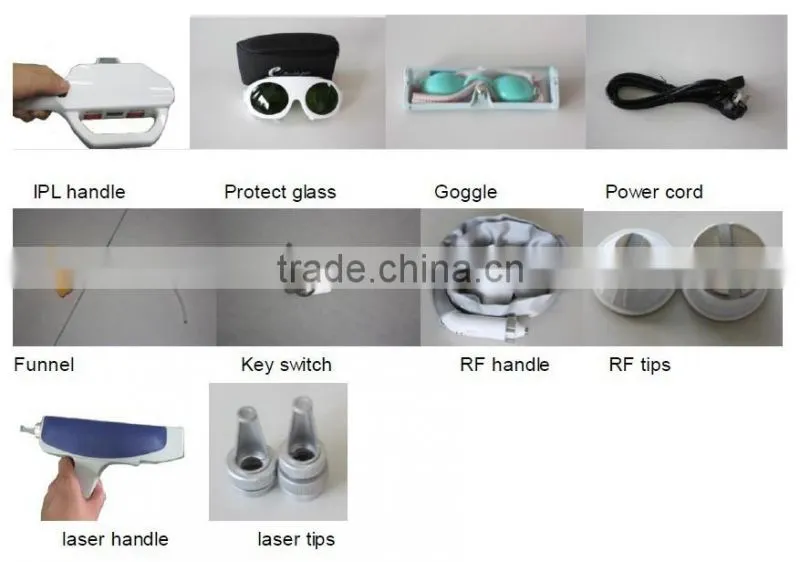 Hot selling elight ipl rf nd yag laser apparatus