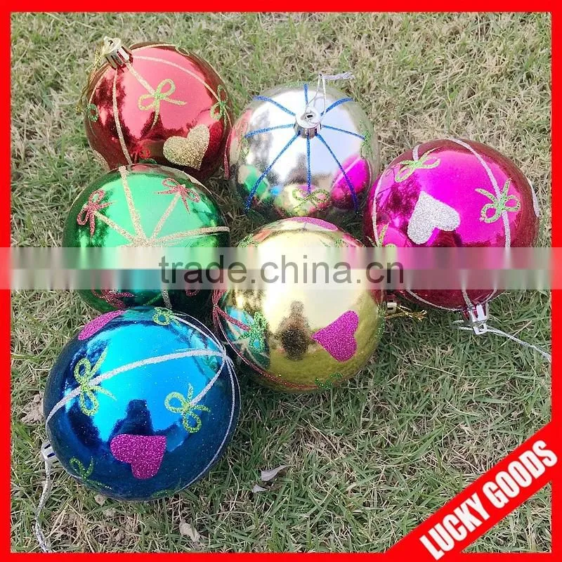 Giant size shatterproof christmas ball unit packing christmas day decoration tree hanging