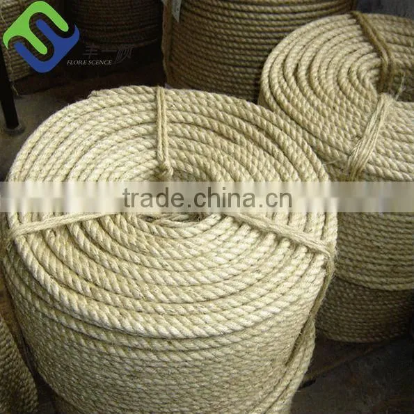 3ply twisted sisal rope/marine used sisal ropes