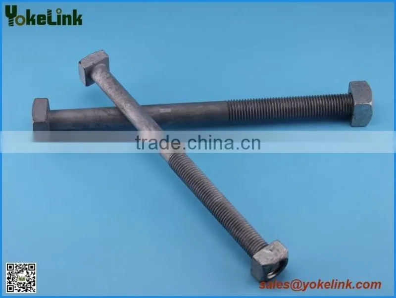 Hot Dip Galvanized Square Head Machine Bolt per ANSI C135.1