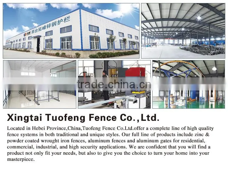 Galvanized grass land zinc steel fence for garden