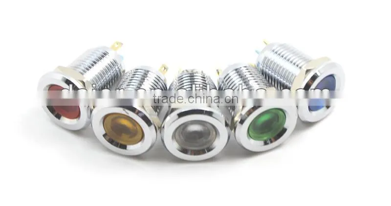 12mm metal indicator 220v pilot lamp GQ12C-D