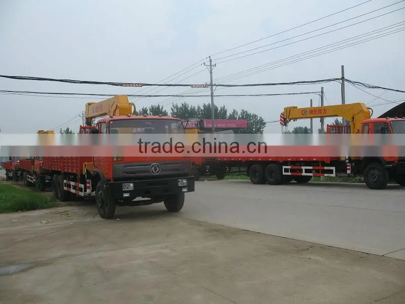 truck crane, used crane truck, 6x2 dongfeng truck with crane 10,000kg truck mounted crane
