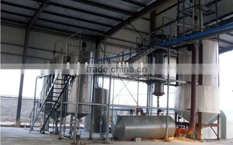 DAYI High oil yield waste engine lubricant oil distillation plant derived diesel with ISO CE certificate