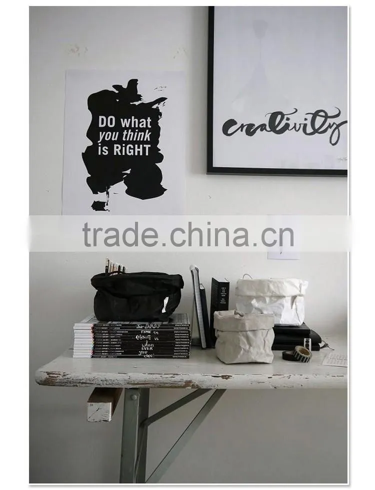 black washable paper storage bag,bulk buying washable paper bags