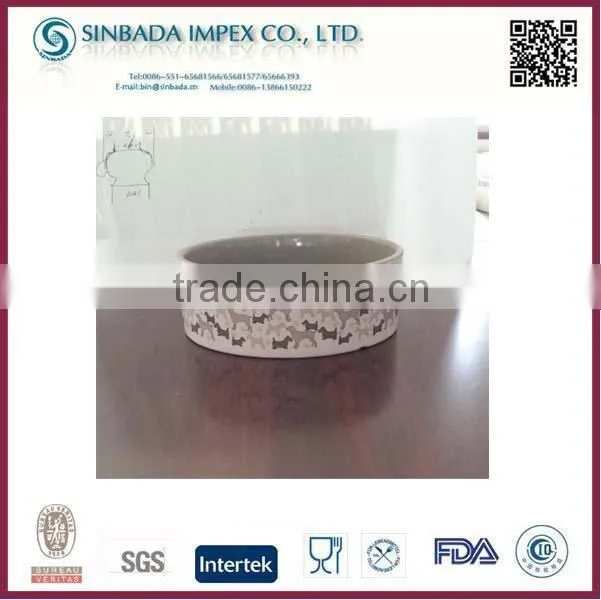 ceramic dog food bowl