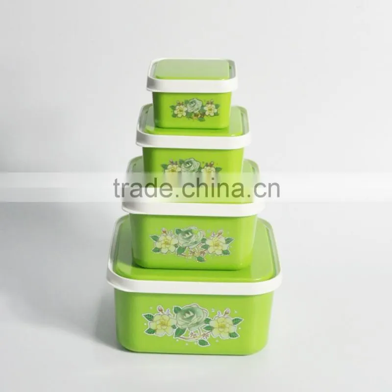 5 pieces microwave plastic lunch box food container