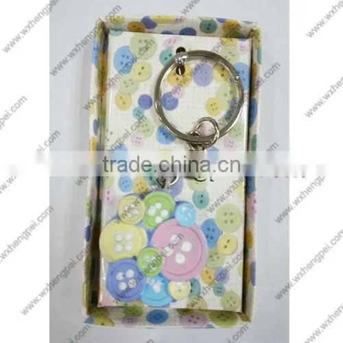 wedding gift A riot of colours buttons creative key ring