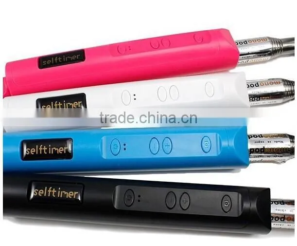 2014 Factory supply self timer bluetooth selfie stick monopod with zoom for iphone and Andriod