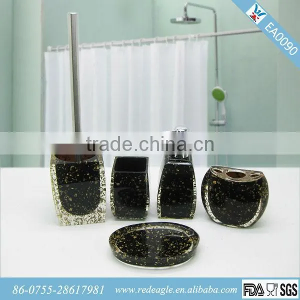 poly resin bathroom set and houseware