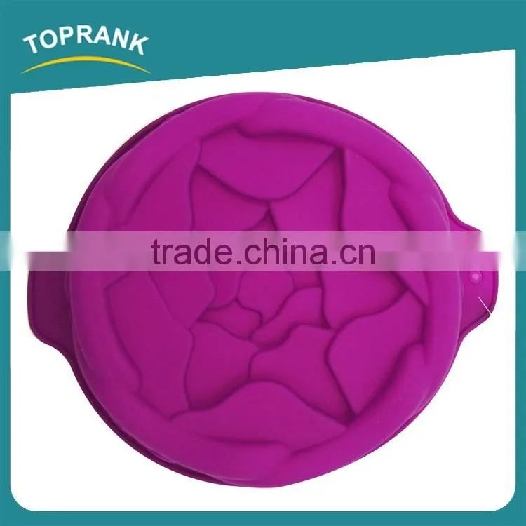 Toprank Custom Flower Shape Silicone Cake Mold Baking Cartoon Silicone 3D Cake Molds