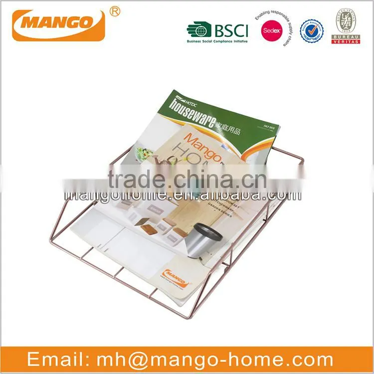 Wire mesh table metal file stand holder