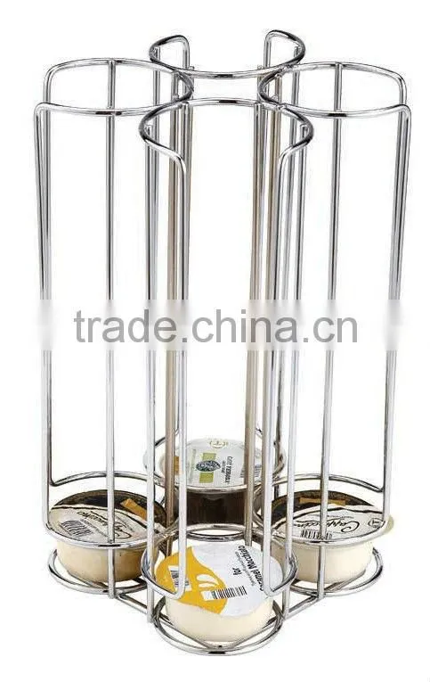 COFFEE CAPSULE HOLDER WITH STAINLESS STELL BASE