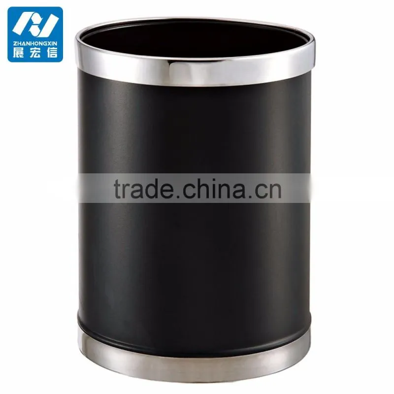 Steel room trash bin for public place