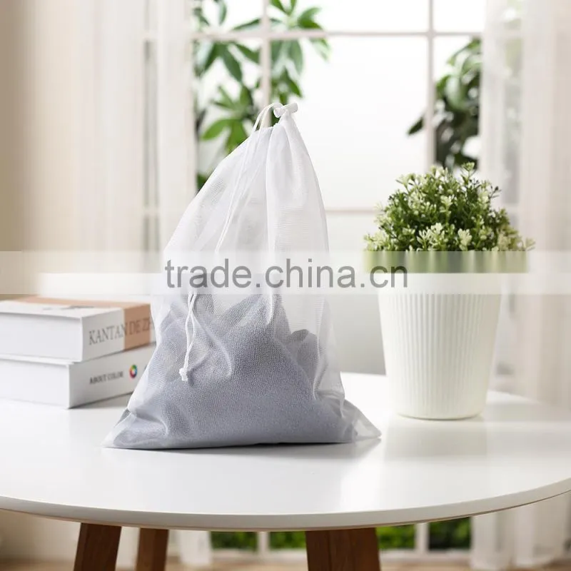 Promotion custom made polyester waterproof drawstring bag