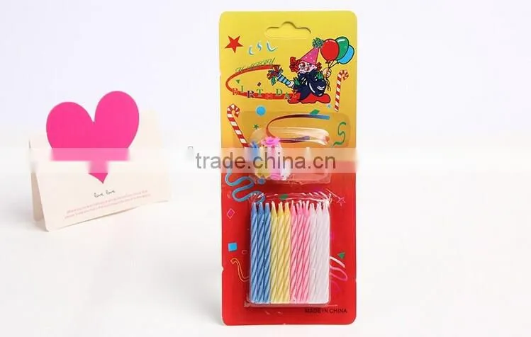 Factory Colour Screw Thread Birthday Candle Wholesale