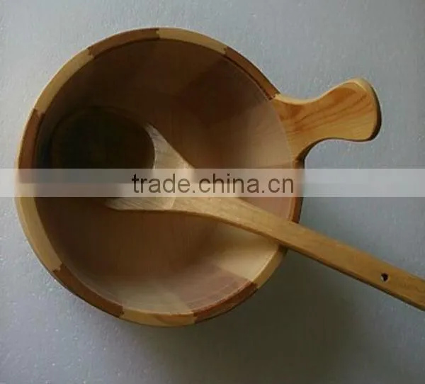 Guangzhuo Fenlin best selling wooden sauna scoop &bucket in sauna accessories