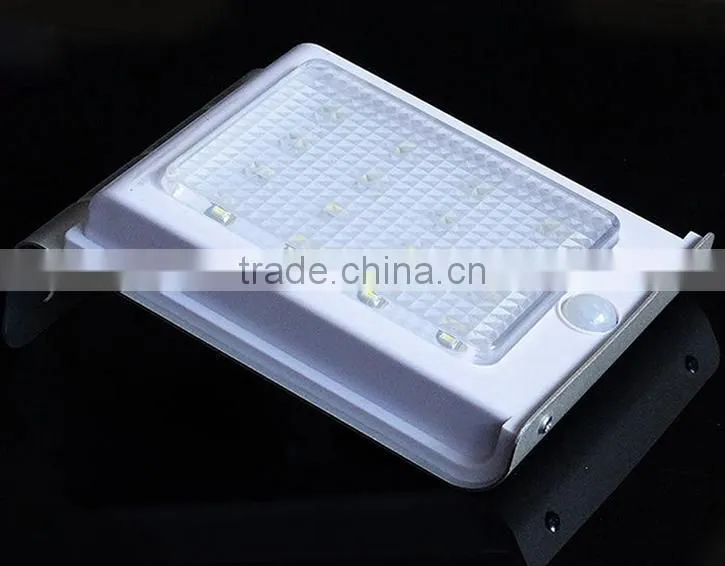 16 LED Solar Power Motion Sensor Garden Security Lamp Outdoor Waterproof Light