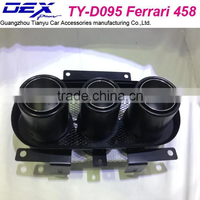 Auto f-errari 458 carbon fiber muffler tip