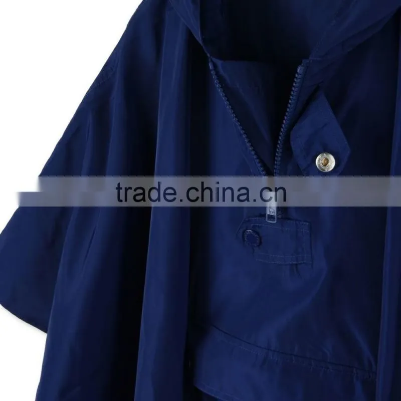 Blue Froggie Raincoat Cape With Monster Printed Hood Kid Wear Child Clothing HSC5940