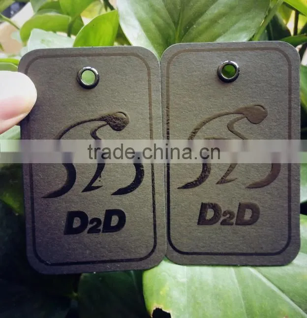 2017 custom high quality garments hang tags