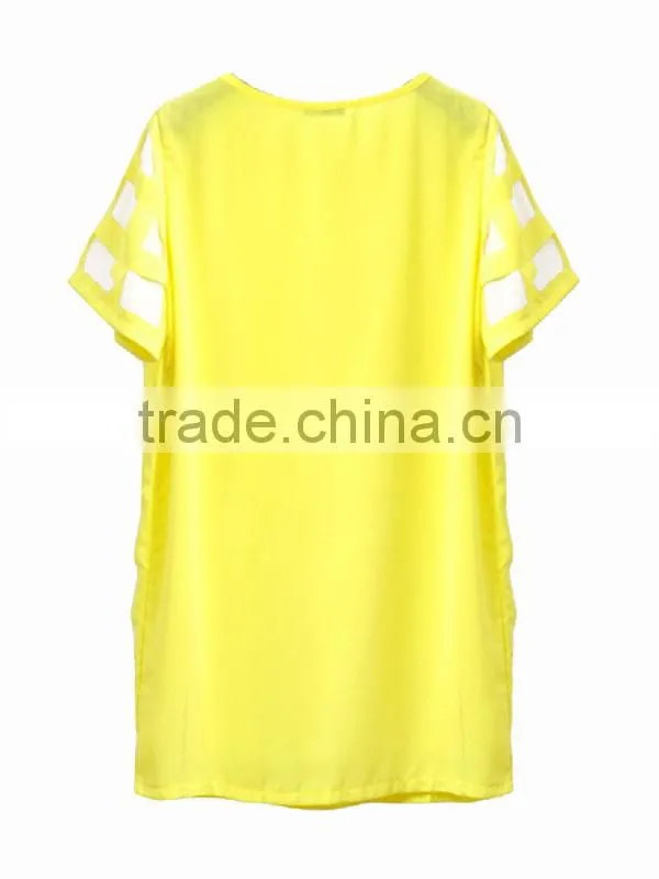 Hot selling women's clothing garment apparel direct factory OEM/ODM manufacturing short sleeve korea fashion blouse