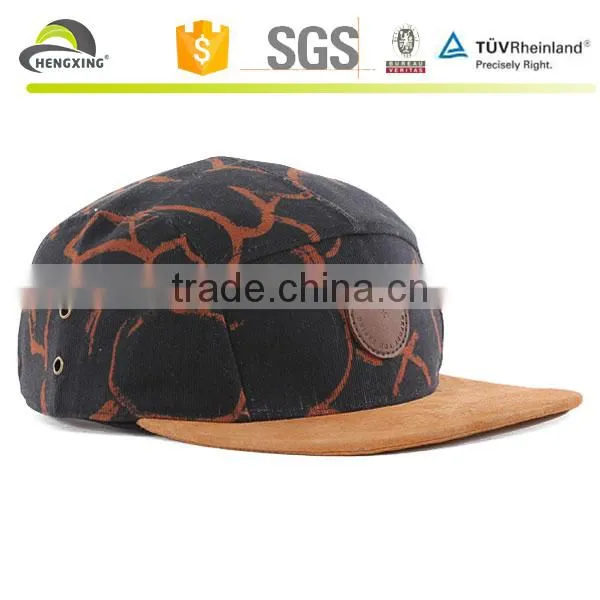 High quality stylish two tone custom 5 panel camp cap