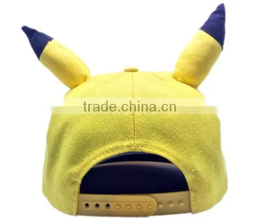 Wholesale cheap custom crazy party funny embroidery 5 panel pokemon hat