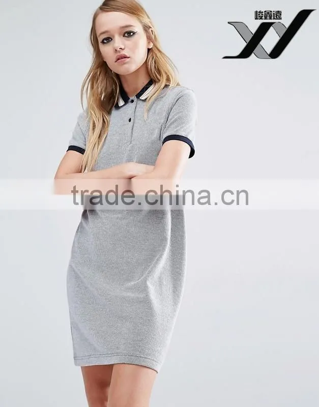 girl's polo dress in casual preppy style