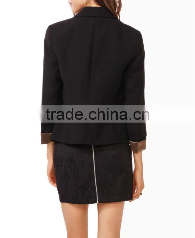 Lustrous Cuff Blazer