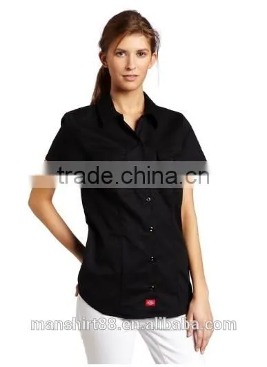 2016 women's short sleeve work shirt